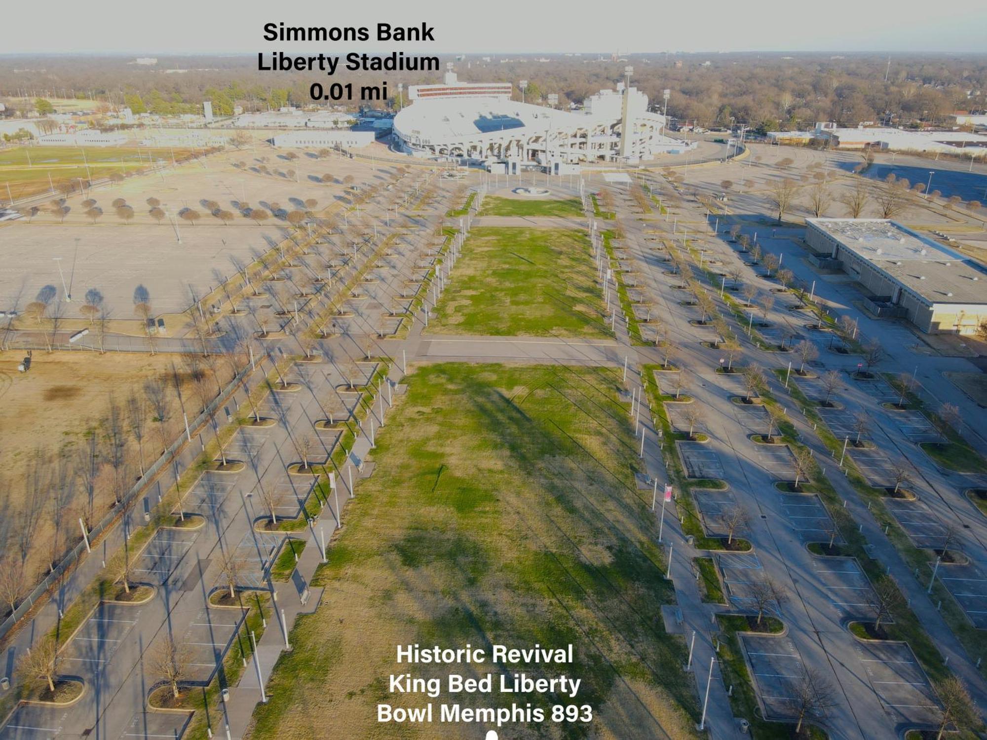 Vila Historic Revival King Bed Liberty Bowl Memphis 893 Exteriér fotografie